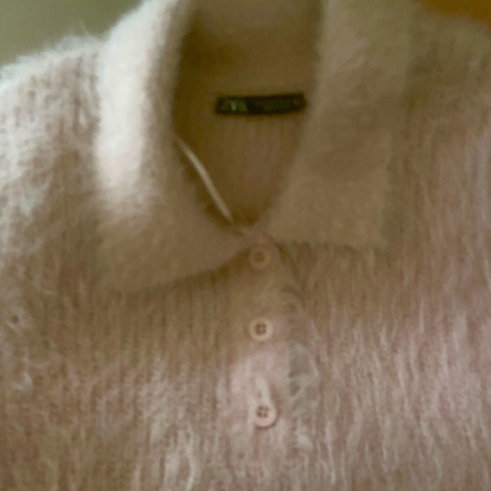 Zara Pink Fuzzy Sweater